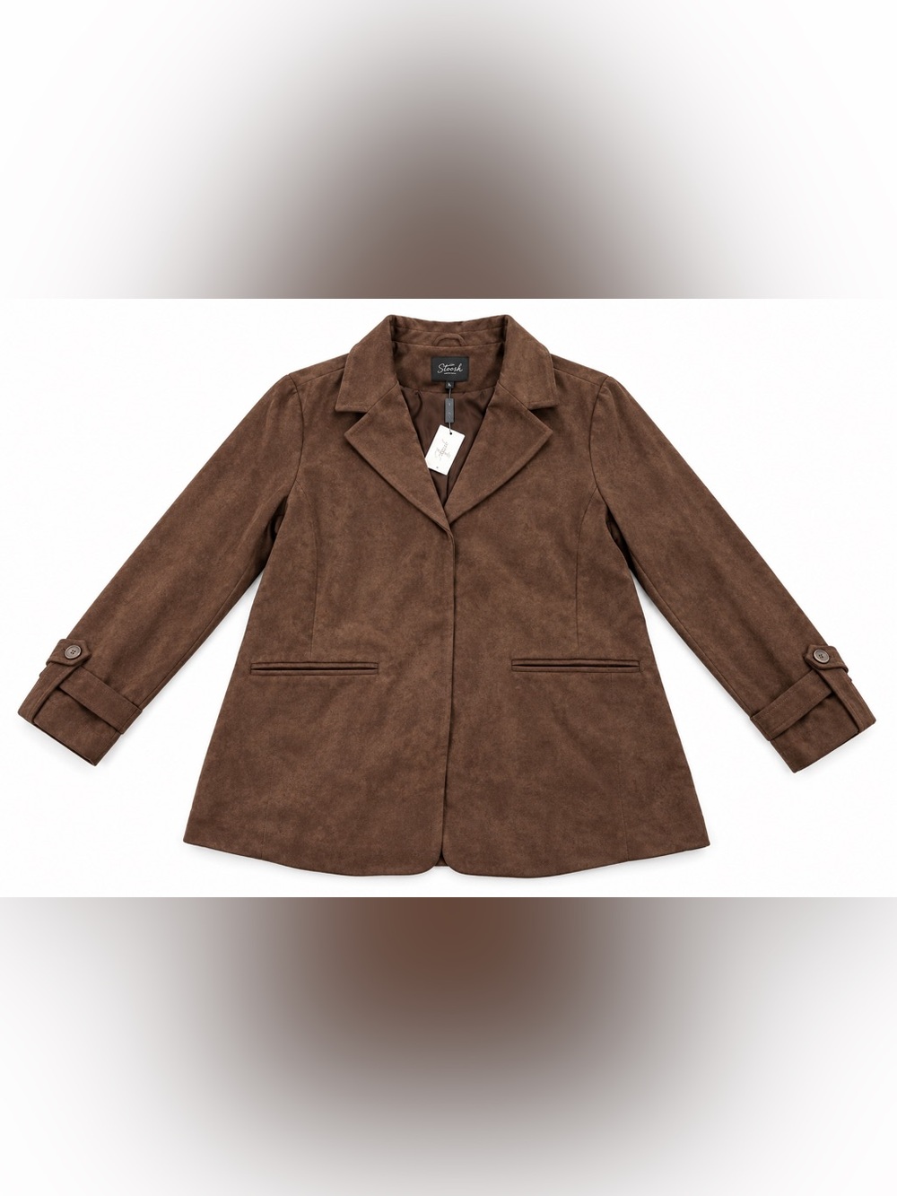 Faux Suede Blazer By Stoosh Size L